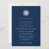 Invitation Mariage officiel de la Marine Snowflake (Devant)