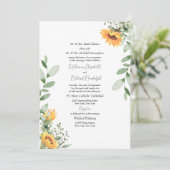 Invitation Mariage officiel de tournesol Les deux parents ins (Debout devant)