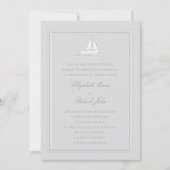 Invitation Mariage officiel du bateau à charpente apparente F (Devant)