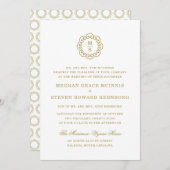 Invitation Mariage officiel Gold (Devant / Derrière)