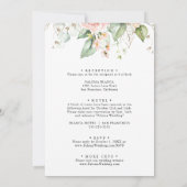 Invitation Mariage officiel Gold Green Blush Back & Front (Dos)