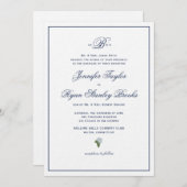 Invitation Mariage officiel Inviter Hydrangea (Devant / Derrière)