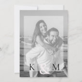 Invitation Mariage officiel Photo rose Aucun parent (Dos)