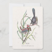 Invitation Mariage Oiseaux Amoureux Fun (Dos)