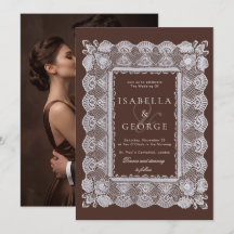 Mariage Old Money Photo Brun Chocolat Dentelle