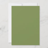 Invitation Mariage Olive Gold Blossom (Dos)