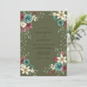 Invitation Mariage Olive Lily Moody (Debout devant)