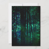 Invitation Mariage Olive Verte Forêt Lumineuse (Dos)