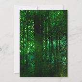 Invitation Mariage Olive Verte Forêt Lumineuse (Dos)