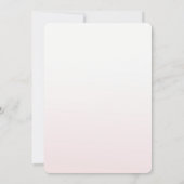 Invitation Mariage Ombre de fleurs roses de Bourgogne (Dos)