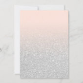 Invitation Mariage Ombre Parties scintillant rose argent de l (Dos)
