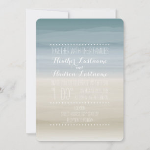Invitation Mariage Ombre Shore Beach