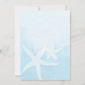 Invitation Mariage On the Beach Airmail (Dos)