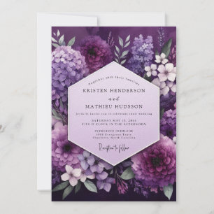 Invitation Mariage Opulence Botanique aux Prunes