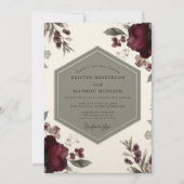 Invitation Mariage Opulence Botanique de Bourgogne (Devant)