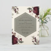 Invitation Mariage Opulence Botanique de Bourgogne (Debout devant)