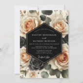 Invitation Mariage Opulence Fleur de Pêcher (Devant)