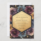 Invitation Mariage Opulent Fleur de Prunier (Devant)