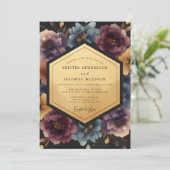 Invitation Mariage Opulent Fleur de Prunier (Debout devant)