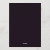 Invitation Mariage Opulent Flora Plum Gold (Dos)