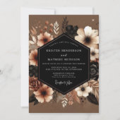 Invitation Mariage Opulent Sienne Bloom (Devant)