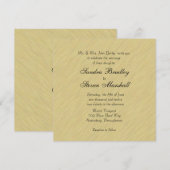 Invitation Mariage or brossé doux (Devant / Derrière)