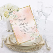 Invitation Mariage or rose floral