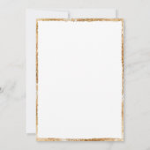 Invitation Mariage or rose Floral Peony Élégant (Dos)