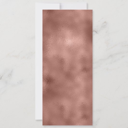 Invitation mariage or rose menu do-it-yourself dîner élégant (Dos)