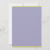 Invitation Mariage orange pastel violet (Dos)