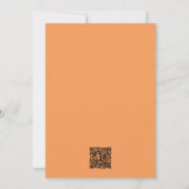 Invitation Mariage orange profond (Dos)