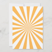 Invitation Mariage Orange Retro (Dos)