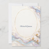 Invitation Mariage Orchidée Pearl Tide (Dos)