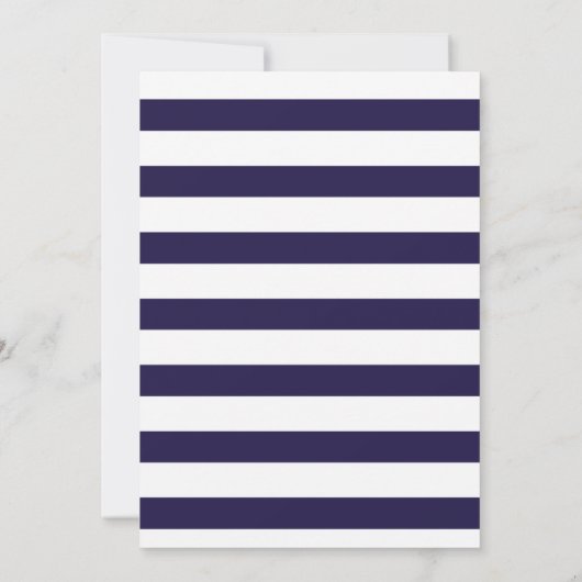 Invitation Mariage Ordre des événements Chic Navy Bleu Calend (Dos)