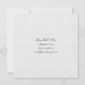 Invitation Mariage Orné Violet Clair Et Argenté (Dos)