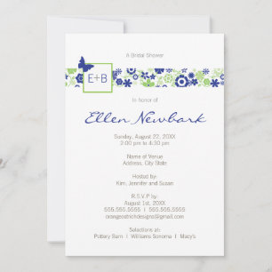 Invitation Mariage ou à la douche nuptiale