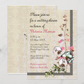 Invitation Mariage ou douche dans un jardin de thé japonais - (Devant / Derrière)