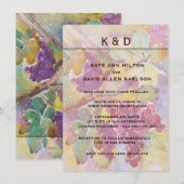 Invitation Mariage ou événement d'établissement vinicole de (Devant / Derrière)