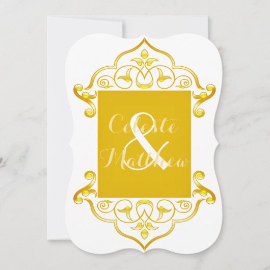 Invitation Mariage ou parti marocain arabe perse (Devant)