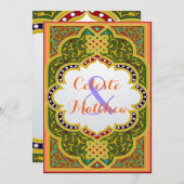 Invitation Mariage ou parti marocain arabe perse (Devant / Derrière)