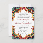 Invitation Mariage ou parti marocain arabe perse (Dos)