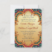 Invitation Mariage ou parti marocain arabe perse (Dos)