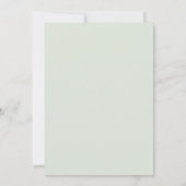 Invitation Mariage Paeonia Rouille Menthe (Dos)