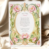 Invitation Mariage Paeonie Rose