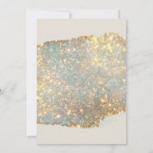 Invitation Mariage Pailleté Iridescent Moderne (Dos)