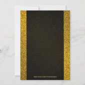 Invitation Mariage Paillettes Or Clair Et Foncé (Dos)