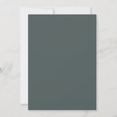 Invitation Mariage Pale Sable Teal Script Cape Cod Dune Herbe (Dos)