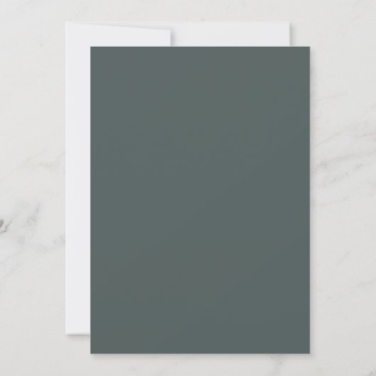 Invitation Mariage Pale Sable Teal Script Cape Cod Dune Herbe (Dos)