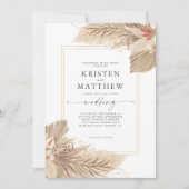 Invitation Mariage Palm Boho séché (Devant)