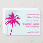 Invitation Mariage Palm Trees (Devant / Derrière)